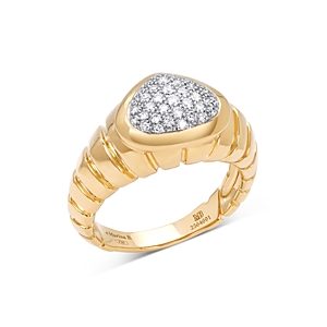 Marina B 18K Yellow Gold Timo Diamond Pave Cluster Ring- 4424113