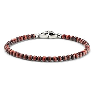 David Yurman Men's Spiritual Beads Bracelet with Red Tiger's Eye- 3546855