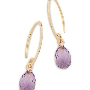 Bloomingdale's Amethyst Briolette Mini Sweep Drop Earrings in 14K Yellow Gold - 100% Exclusive- 3753323