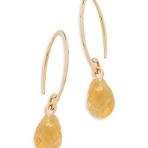 Bloomingdale's Citrine Briolette Mini Sweep Drop Earrings in 14K Yellow Gold - 100% Exclusive- 3753326