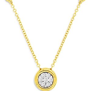 Bloomingdale's Diamond Station Pendant Necklace in 14K Yellow Gold, 0.25 ct. t.w. - 100% Exclusive- 3667094