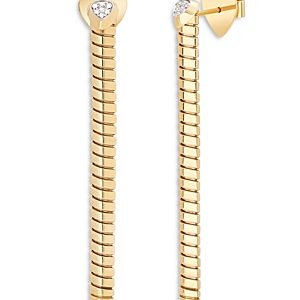 Marina B 18K Yellow Gold Trisolina Drop Earrings with Diamonds- 3781983