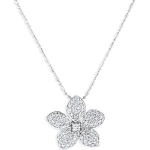 Bloomingdale's Pave Diamond Flower Pendant Necklace in 14K White Gold, 0.75 ct. t.w. - 100% Exclusive- 3794844