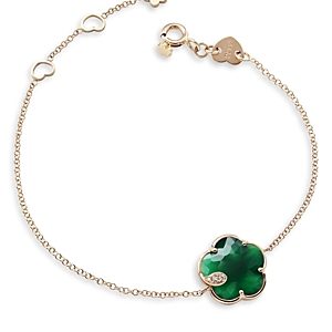 Pasquale Bruni 18K Rose Gold Petit Joli Green Agate and Diamond Bracelet- 3796886