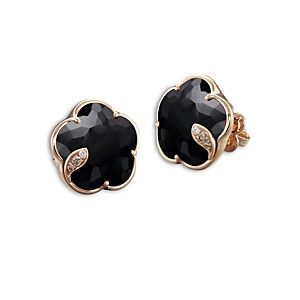 Pasquale Bruni 18K Rose Gold Petit Joli Black Onyx & Diamond Stud Earrings- 3796867