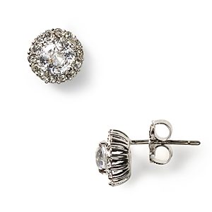 Nadri Sterling Pave Stud Earrings- 1223831
