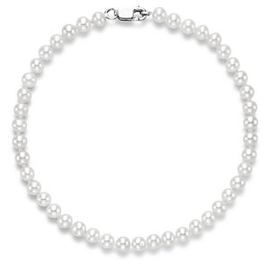 Bloomingdale's Cultured Freshwater Pearl Bracelet in 14K White Gold - 100% Exclusive- 3782451