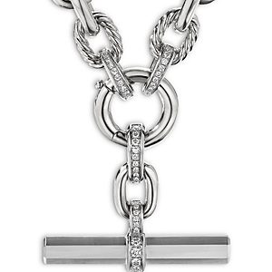 David Yurman Lexington Chain Necklace with Diamonds, 18- 3733385
