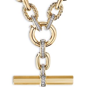 David Yurman Lexington Chain Necklace in 18K Yellow Gold with Diamonds, 18- 3728174
