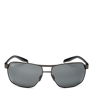 Maui Jim The Bird Polarized Brow Bar Square Sunglasses, 62mm- 3849636