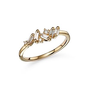 Suzanne Kalan 18K Yellow Gold Diamond Cluster Ring- 3819780
