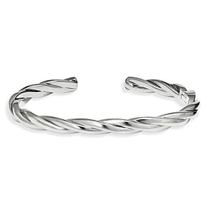 David Yurman Narrow Twisted Cable Cuff Bracelet- 3727959