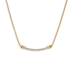 David Yurman Petite Helena Station Necklace in 18K Yellow Gold with Diamonds, 17- 3728170