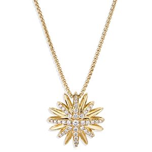 David Yurman Starburst Pendant Necklace in 18K Yellow Gold with Diamonds, 18- 3728172