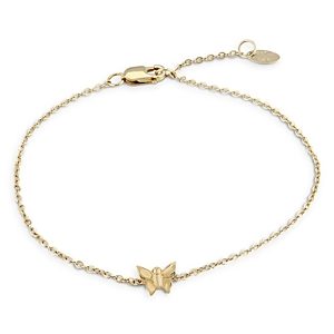 Moon & Meadow 14K Yellow Gold Butterfly Chain Bracelet- 3847566