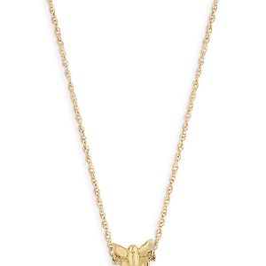 Moon & Meadow 14K Yellow Gold Butterfly Pendant Necklace, 18- 3847565