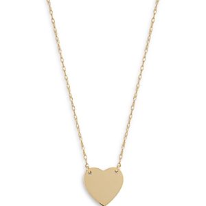 Moon & Meadow 14K Yellow Gold Heart Pendant Necklace, 16-18- 3847573