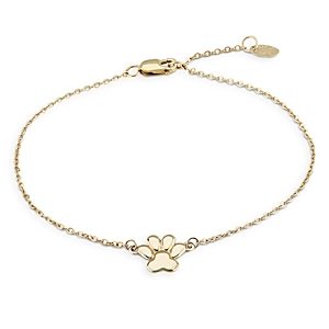 Moon & Meadow 14K Yellow Gold Dog Paw Chain Bracelet- 3847571