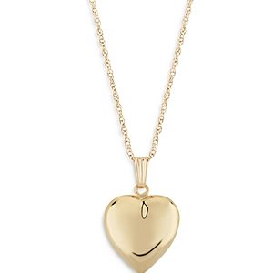 Bloomingdale's Heart Pendant Necklace in 14K Yellow Gold, 18 - 100% Exclusive- 3847555