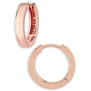 Bloomingdale's Polished Hinge Hoop Earrings in 14K Rose Gold - 100% Exclusive- 3847554