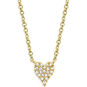 Moon & Meadow 14K Yellow Gold Diamond Heart Pendant Necklace - 100% Exclusive- 3822093