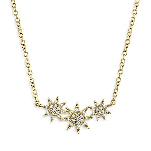 Moon & Meadow Diamond Star Pendant Necklace in 14K Yellow Gold, 0.09 ct. t.w. - 100% Exclusive- 3822083