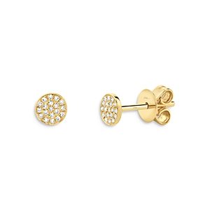 Moon & Meadow 14K Yellow Gold Diamond Circle Stud Earrings - 100% Exclusive- 3822029