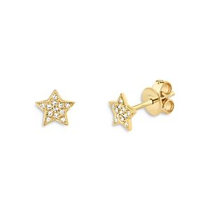 Moon & Meadow 14K Yellow Gold Diamond Star Stud Earrings - 100% Exclusive- 3822030