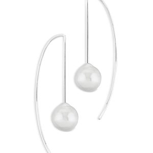 Bloomingdale's Baroque Cultured Freshwater Pearl Curved Threader Earrings - 100% Exclusive- 3853326