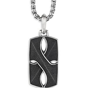 David Yurman Sterling Silver Armory Tag- 3727972