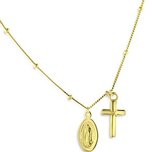 Bloomingdale's Religious Charm Necklace in 14K Yellow Gold, 16 - 100% Exclusive- 3846936