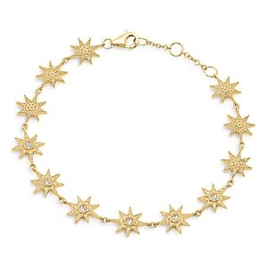 Colette Jewelry 18K Yellow Gold Galaxia Diamond Star Bracelet- 3785997