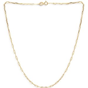 Aqua Sterling Paper Clip Necklace, 15.5 - 100% Exclusive- 3836256