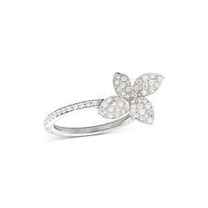 Pasquale Bruni 18K White Gold Petit Garden Diamond Flower Ring- 3005875