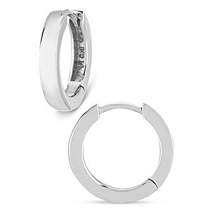 Bloomingdale's Medium Huggie Hoop Earrings in 14K White Gold - 100% Exclusive- 3867009