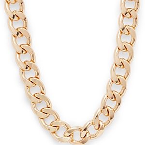 Aqua Thick Gold-Tone Chain Necklace, 19 - 100% Exclusive- 3866238
