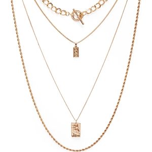 Aqua Four-Layer Coin Pendant Necklace, 18 - 100% Exclusive- 3866242