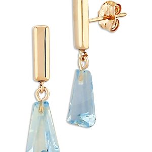Bloomingdale's Blue Topaz Drop Earrings in 14K Yellow Gold - 100% Exclusive- 3894049