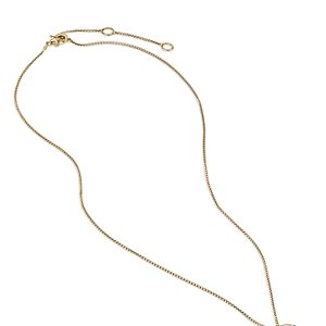 David Yurman 18K Yellow Gold Petite Infinity Pendant Necklace with Diamonds, 17- 3856069
