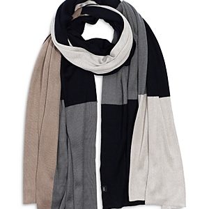 Echo Colorblock Silk Knit Scarf- 3901751