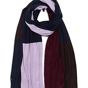 Echo Colorblock Silk Knit Scarf- 3901751