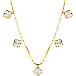 Bloomingdale's Diamond Clover Station Necklace in 14K Yellow Gold, 1.0 ct. t.w. - 100% Exclusive- 3893518