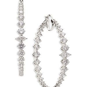 Nadri Leah Statement Hoop Earrings- 3920363