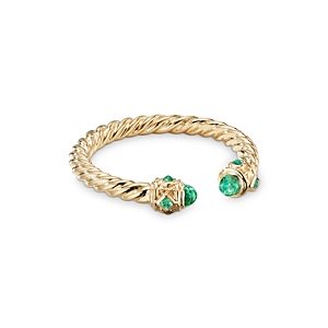 David Yurman 18K Yellow Gold Renaissance Emerald Ring- 3921394
