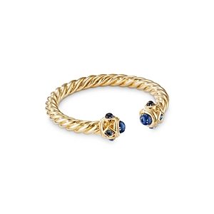 David Yurman 18K Yellow Gold Renaissance Blue Sapphire Ring- 3921418