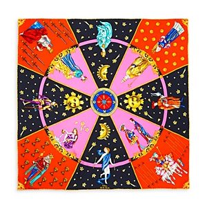 Echo In the Cards Silk Scarf- 3967725