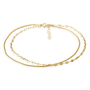 Aqua Double-Row Chain Anklet- 100% Exclusive- 3935919