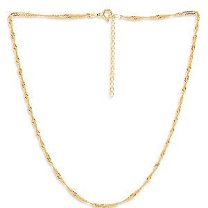 Aqua Twisted Curb Chain Necklace, 16 - 100% Exclusive- 3967460