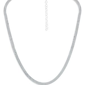 Aqua Herringbone Chain Necklace, 16 - 100% Exclusive- 3967452