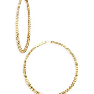 Nadri Dot Graduated Bead Hoop Earrings- 3974833